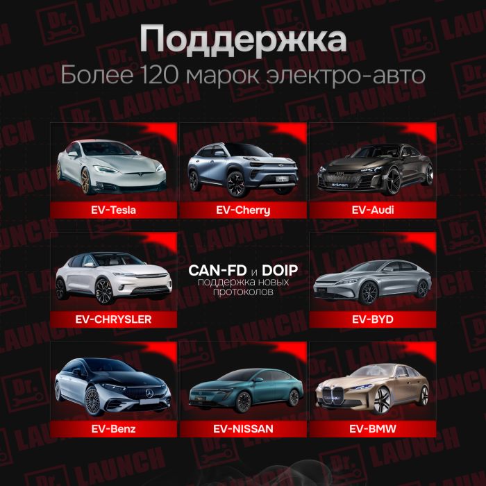 Мультимарочный сканер Launch CRP 919 EV (электромобили)