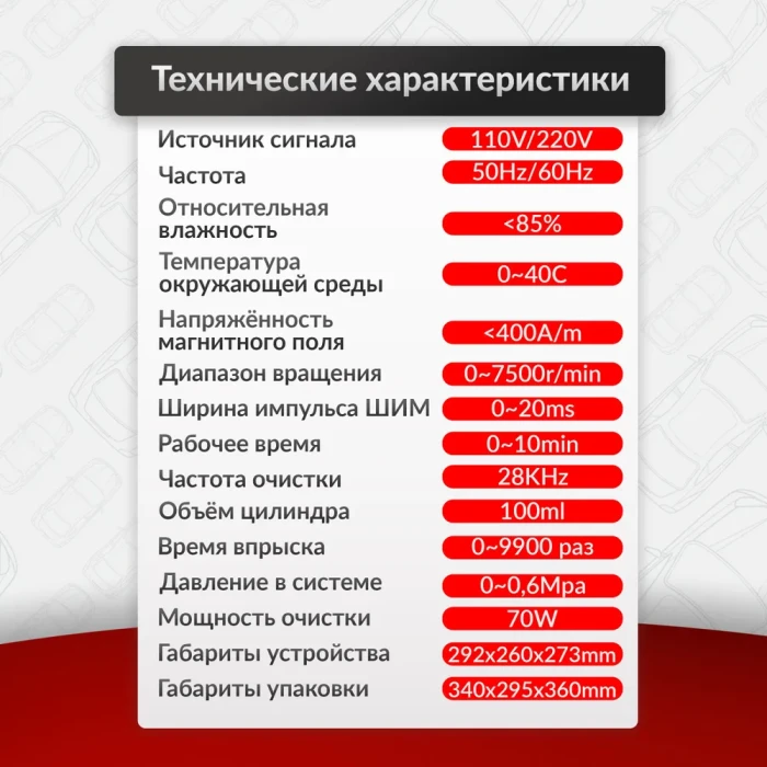 Autool CT160 Cтенд для очистки топливных форсунок