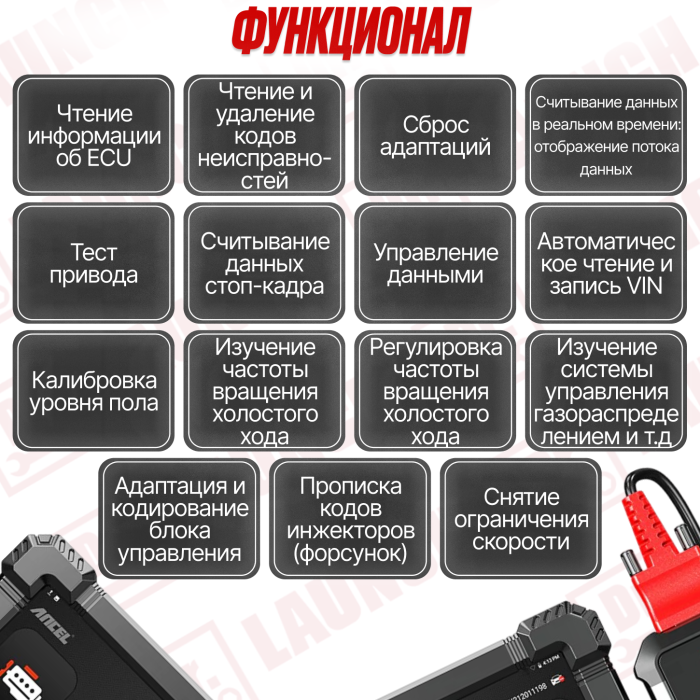 Мультимарочный сканер ANCEL X7HD