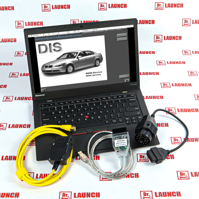 Диагностический комплект BMW: ноутбук с софтом под E/F/G + K+DCAN / ENET / переходник 20-pin 