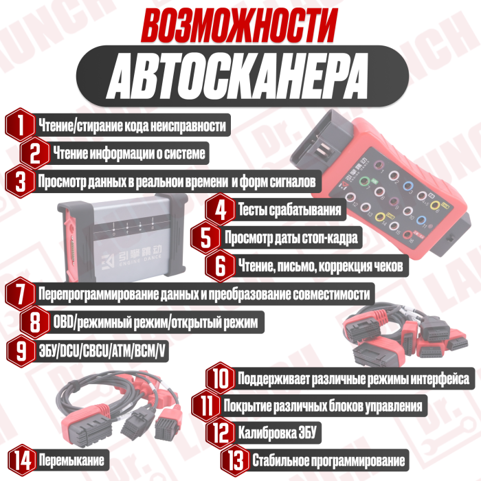 Мультимарочный сканер Engine Dance X5 для грузовых