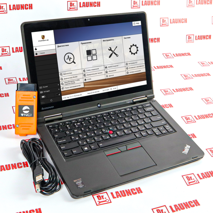 Диагностический комплект Porsche Piwis: Vnci PT3G + ноутбук (версии 42.400.50 / 38.250)