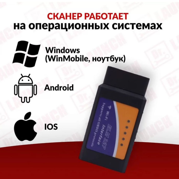 Диагностический адаптер Elm327 V1.5 OBDII с wifi