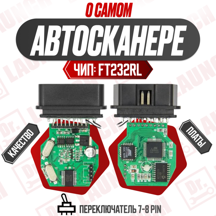 Диагностический адаптер BMW K+dcan (С переключателем)*